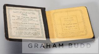 Cup-Tie Records of the Wolverhampton Wanderers from 1883 to 1923 album, by A.H Paulton Printers,