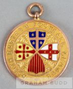 North Eastern Football League Division One winner's medal awarded to a Middlesbrough player in