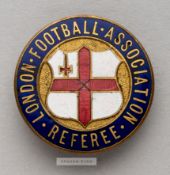 London Football Association Referee's badge, circa 1910, from the Sir Frederick Wall Collection,