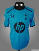 Kyle Walker light blue Tottenham Hotspur No.2 away jersey season 2013-14, short-sleeved with