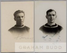 Fred Forward and Albert Feebery signed Crystal Palace player portrait postcards, each T.H. Everitt