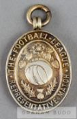 Football League representative medal awarded for the match v Scottish Football League at Ibrox,