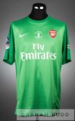 Wojciech Szczesny green Arsenal no.1 goalkeeper's jersey v Hull City in the FA cup Final at Wembley,