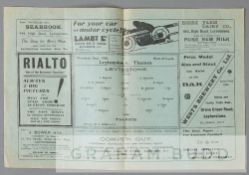 Rare and scare Leytonstone v Thames F.C. programme, played on 13th September 1928, 4-page, with