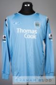 Shaun Wright-Phillips signed pale blue Manchester City no.29 home jersey, season 2004-05, long-