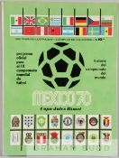 1970 Mexico FIFA World Cup 'Green Edition' Official Tournament Programme, the colourful green