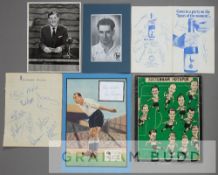 Tottenham Hotspur autograph collection, featuring Harry Clarke, Danny Blanchflower, Ron Burgess