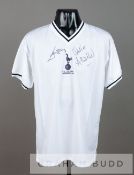 Ricky Villa and Ossie Ardiles double-signed white Tottenham Hotspur official retro 1981 FA Cup Final