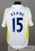 Robbie Keane signed white and yellow Tottenham Hotspur no.15 home jersey from the 2009 Barclays Asia