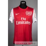 Thomas Vermaelen red and white Arsenal No.5 home jersey v New York Bulls in the Emirates Cup at