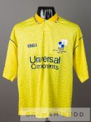 Ian Holloway yellow Bristol Rovers no.7 away jersey, season 1989-90, by Spall, short-sleeved with