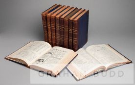 Bound volume of Aston Villa match programmes, season 1938-39, The Villa News and Record vol. XXIX,