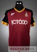 Two Eoin Doyle Bradford City jerseys circa 2018-19, the first a signed black and grey No.9 third-