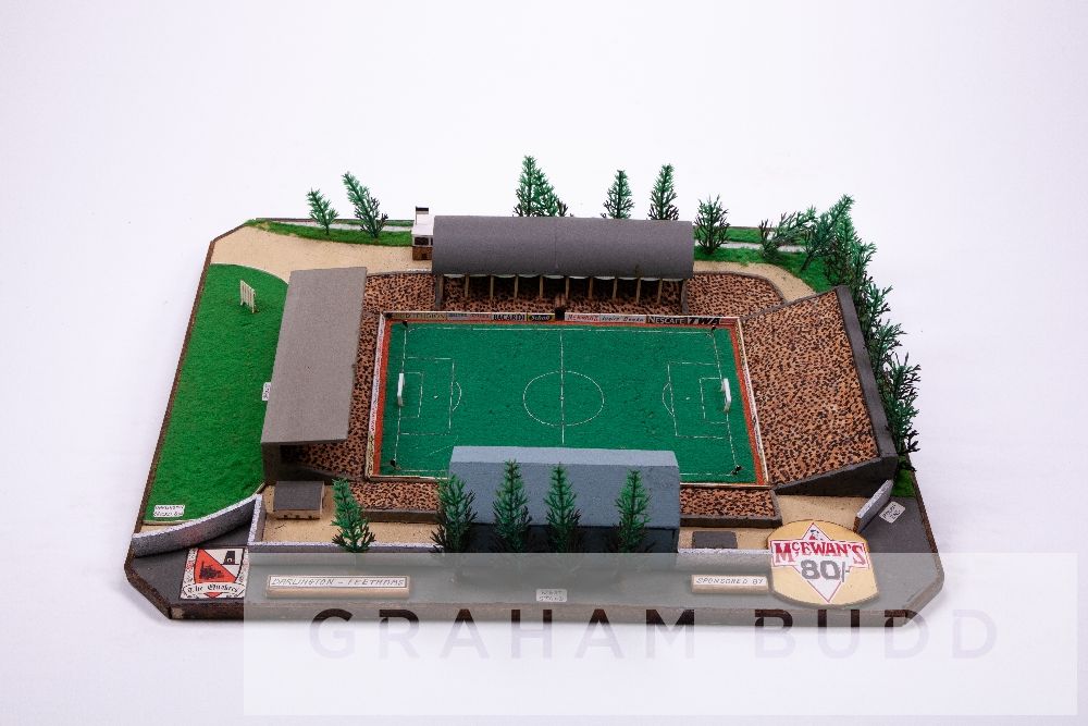 Darlington FC - Feethams, Made circa 1986 by John Le Maitre using traditional modelling techniques