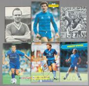 A collection of player autographs from Chelsea teams dating from the 1960s onwards, comprising 35