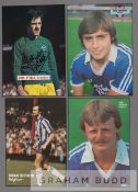 A collection of player autographs from Brighton & Hove Albion teams dating from the 1960s onwards,