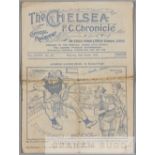 Chelsea team-signed programme for the Everton match played at Stamford Bridge, 26th March 1932, 8