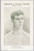 Postcard featuring a portrait of the Aberdeen FC footballer William McAulay in 1904, published as