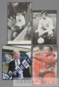 A collection of player autographs from Preston North End teams dating from the 1960s onwards,