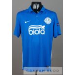 Edmar Halovskyi de Lacerda blue and white FC Dnipro no.8 home jersey, UEFA Europa League season