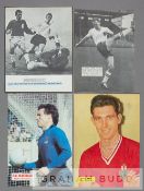 A collection of player autographs from Bolton Wanderers teams dating from the 1960s onwards,