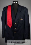 Paul Merson Arsenal FC club blazer and red tie from the 1993 FA Cup Final v Sheffield Wednesday,