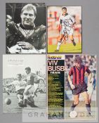 A collection of player autographs from Fulham teams dating from the 1960s onwards, comprising 41