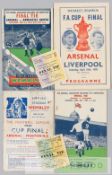 Arsenal F.A. Cup Final programmes and tickets, programme and ticket unless otherwise stated, for