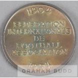 FIFA 50th anniversary medal issued in conjunction with the 1954 World Cup in Switzerland, obverse