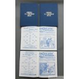 A full set of the Scott Cheshire facsimile editions of Chelsea FC bound volumes of football