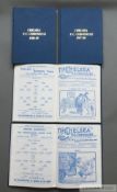 A full set of the Scott Cheshire facsimile editions of Chelsea FC bound volumes of football