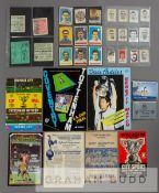 Mixed collection of Tottenham Hotspur match programmes, season ticket booklets and ephemera,