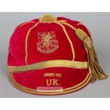 Wales international cap awarded to Cliff Jones of Fulham for the match v The Rest of the UK staged