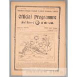 Tottenham Hotspur v Manchester United programme 21st November 1914, Vol. VII No.17, printed on 8