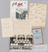Football Association International tour memorabilia, comprising the 1951 FA Australian Tour