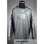 Asmir Begovic signed grey and black Canada no.18 goalkeeper's jersey in a 2010 FIFA World Cup