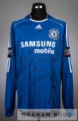 Blue Chelsea blood jersey from the Carling Cup Final v Tottenham Hotspur at Wembley, 24th February