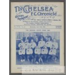 Chelsea v Celtic programme played at Stamford Bridge, 18th April 1923, 4-page, ex-bound volume, good