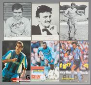 A collection of player autographs from Coventry City teams dating from the 1960s onwards, comprising