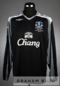 Tim Howard black and grey Everton no.24 goalkeeper's jersey v Larissa in the UEFA Cup Group A at