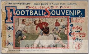 The Eventscope 1907 English Cup Final Football Souvenir The Wednesday v Everton, the illustrated