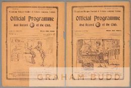 Two Tottenham Hotspur home programmes season 1914-15, Vol. VII No's. 1 & 5 v Everton and Burnley,