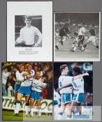 A collection of player autographs from Luton Town teams dating from the 1960s onwards, comprising 18