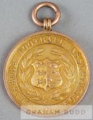 1935-36 Cheshire F.A. County Bowl winner's medal awarded to a Crewe Alexandra player, 9ct. gold,