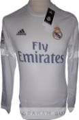 Cristiano Ronaldo signed 2015-16 Real Madrid replica home jersey, brand new, unworn example with