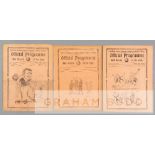 Three pre-war Tottenham Hotspur programmes, dated 1921 and 1935, i.) v Braford City on 16th April