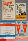 A collection of 240 Manchester United away programmes from 1948 to 1975, two x 1948-49 (Hull City (