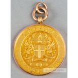 1926 London F.A. Charity Cup Final medal awarded to match referee William Musther, 9ct. gold,