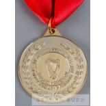 A match sponsor's commemorative medal awarded for the International football friendly England v