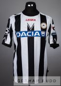 Matej Vydra black and white Udinese no.21 jersey v Arsenal in the UEFA Champions League play-off